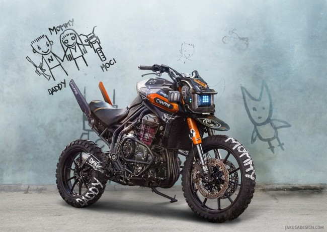 CHAPPiE Inspired Triumph Motorcycle