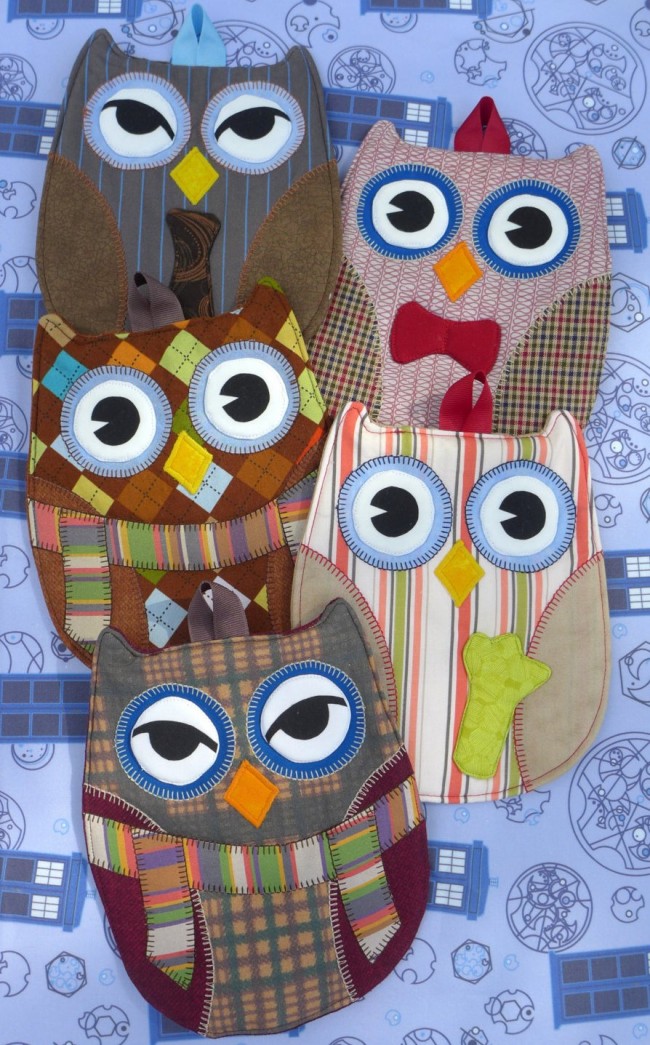 Cute Doctor Who Owl Hot Pads