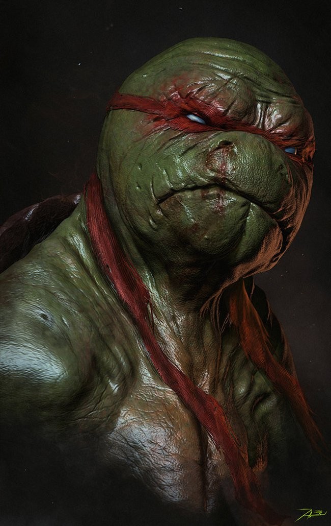 Gritty Superhero Portrait Art