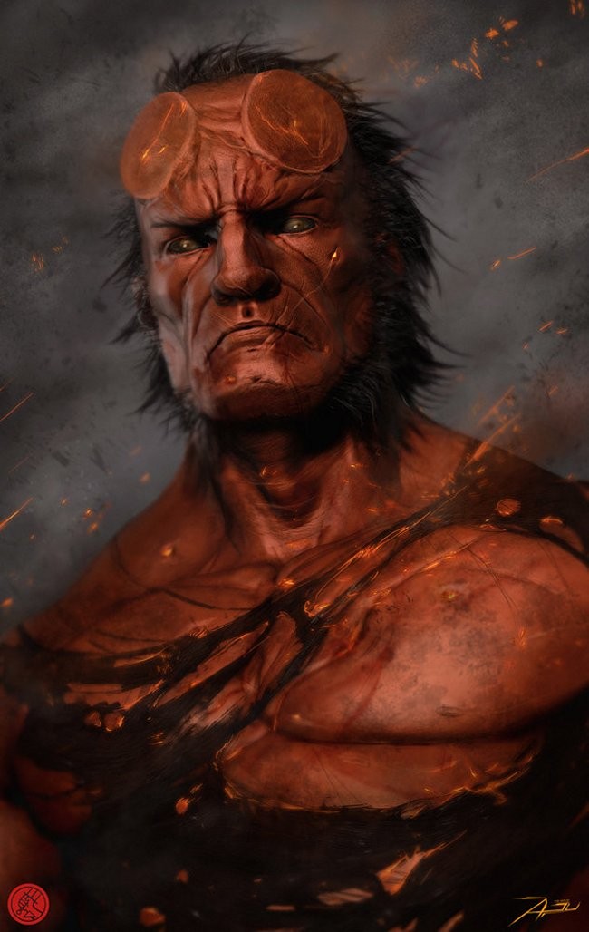 Gritty Superhero Portrait Art