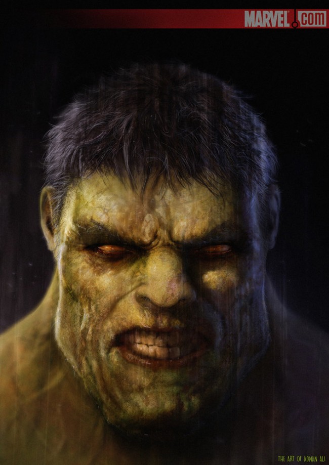Gritty Superhero Portrait Art