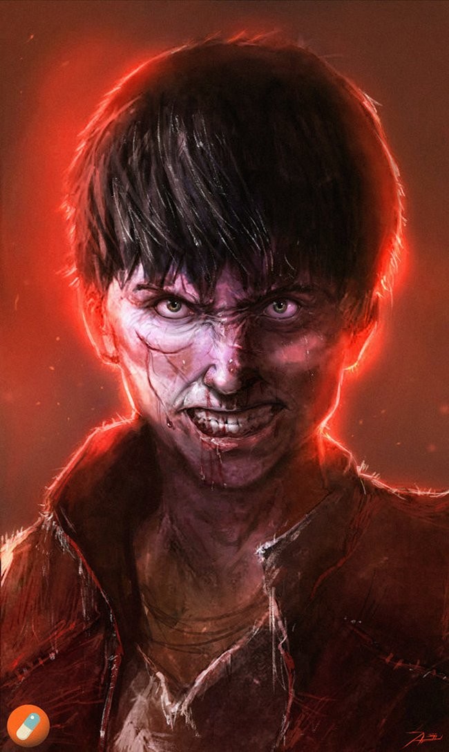 Gritty Superhero Portrait Art