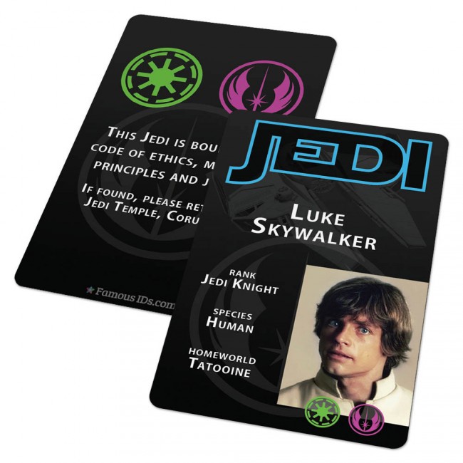 I.D. Badges Featuring Famous Pop Culture Characters