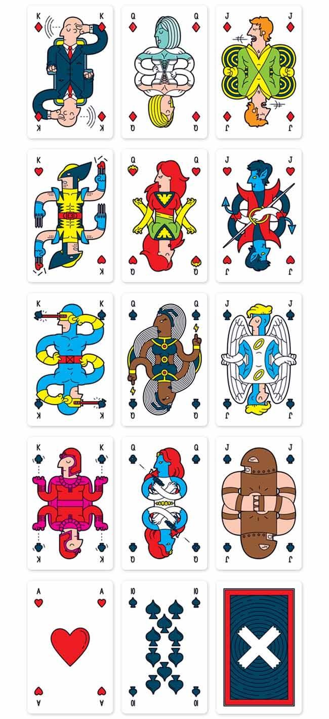 Lovely Custom X-Men Playing Cards