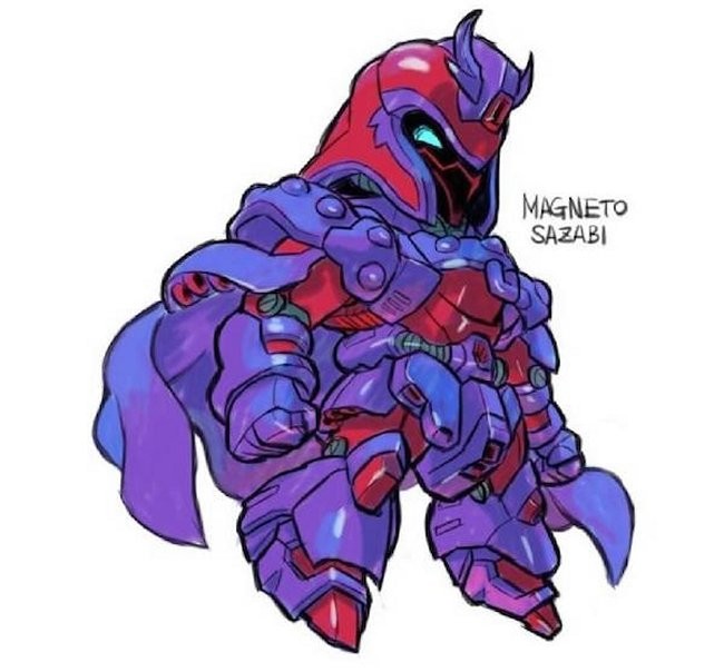 marvel superheroes become gundam robots
