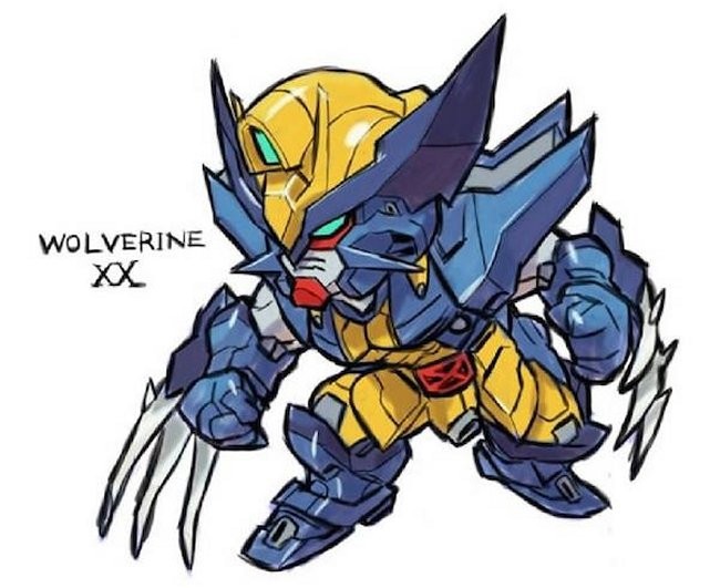 marvel superheroes become gundam robots