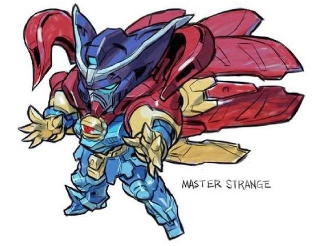 marvel superheroes become gundam robots