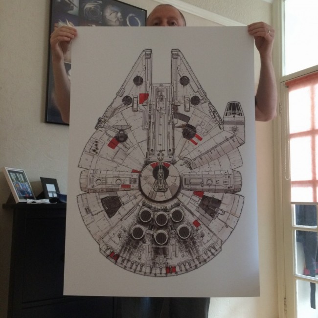 Millennium Falcon Limited Edition Print