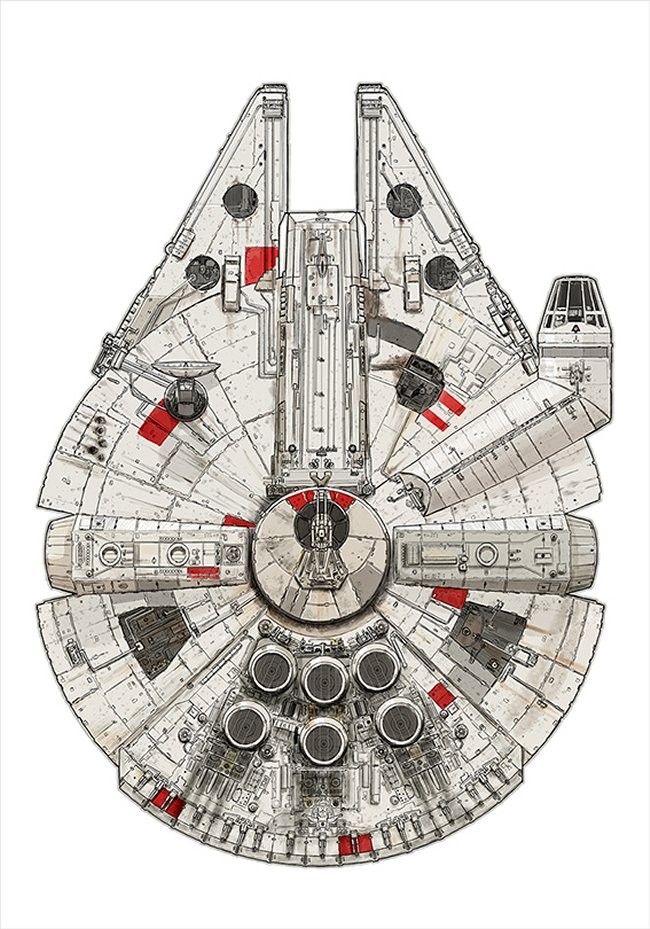 Millennium Falcon Limited Edition Print
