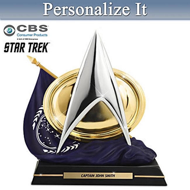 Star Trek To Boldly Go Personalized Sculpture