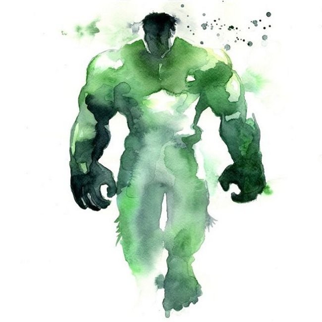 Watercolor Superheroes Are Ethereal And Awesome