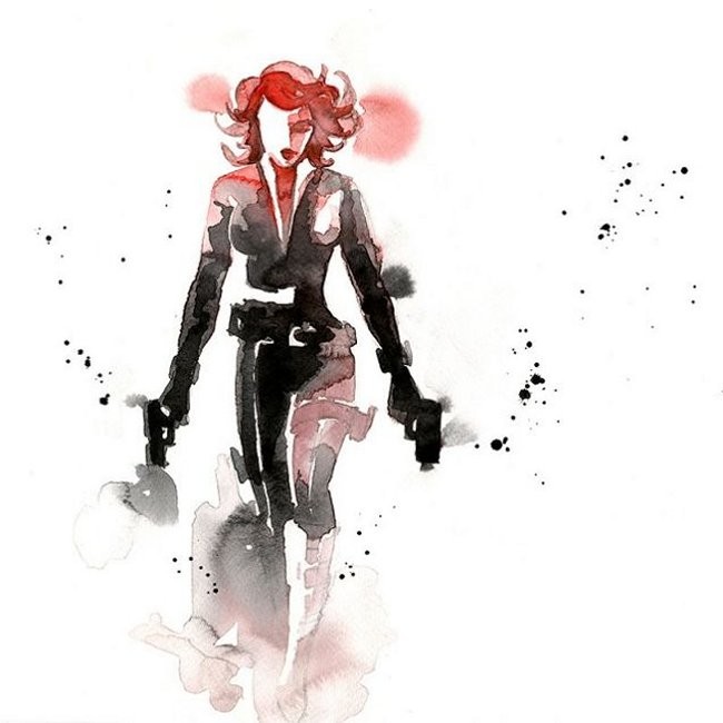 Watercolor Superheroes Are Ethereal And Awesome