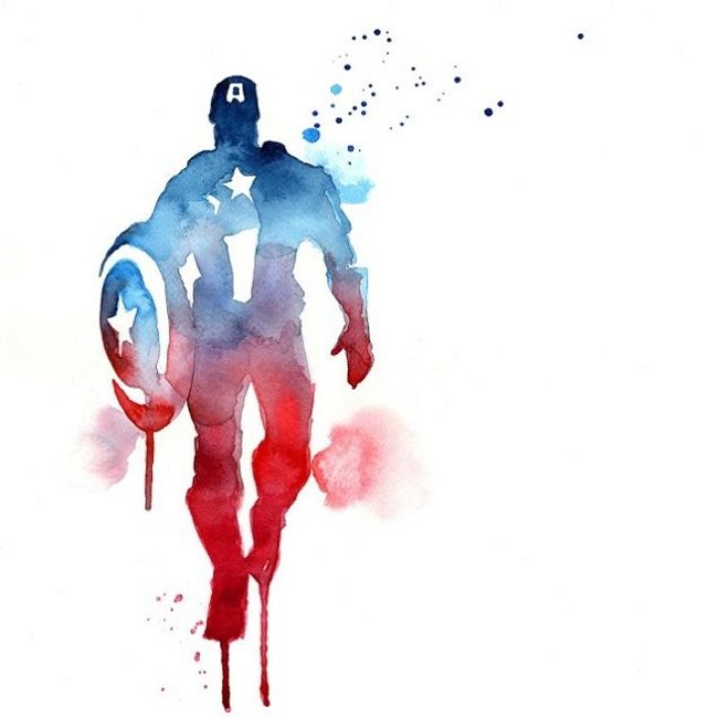 Watercolor Superheroes Are Ethereal And Awesome