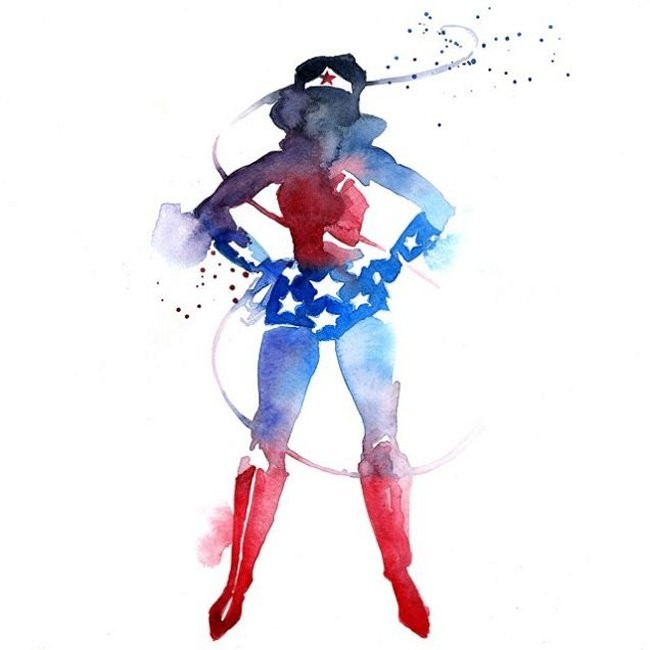 Watercolor Superheroes Are Ethereal And Awesome