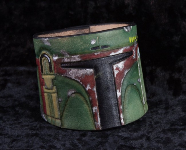 Cool Stormtrooper And Boba Fett Leather Cuffs