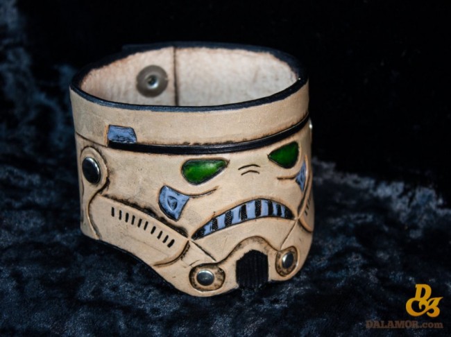 Cool Stormtrooper And Boba Fett Leather Cuffs