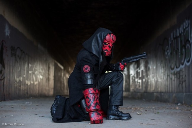 Hellboy and Darth Maul Cosplay Mashup
