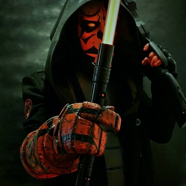Hellboy and Darth Maul Cosplay Mashup
