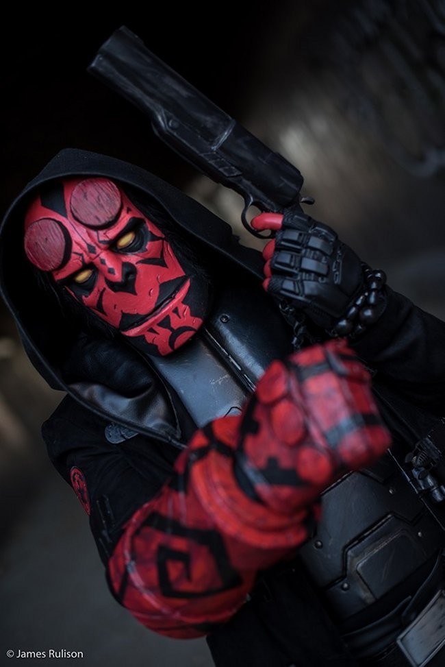 Hellboy and Darth Maul Cosplay Mashup