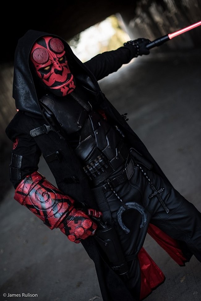 Hellboy and Darth Maul Cosplay Mashup