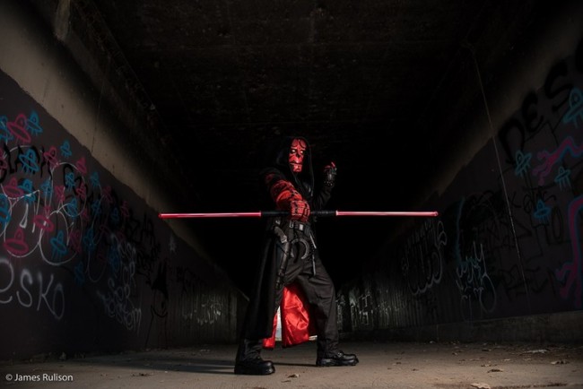 Hellboy and Darth Maul Cosplay Mashup
