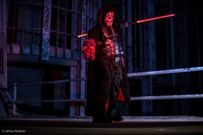 Hellboy and Darth Maul Cosplay Mashup