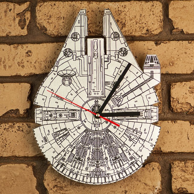Star Wars Millennium Falcon Laser Engraved Clock
