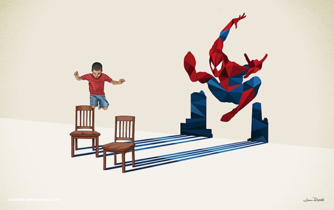 Children Cast Superhero Shadows In These Awesome Posters