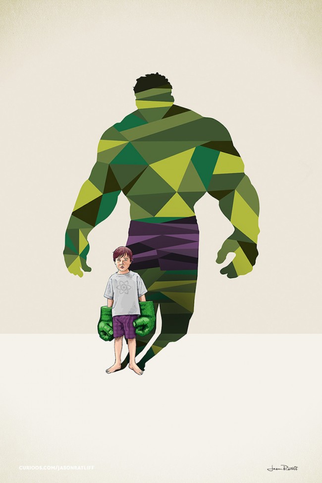 Children Cast Superhero Shadows In These Awesome Posters
