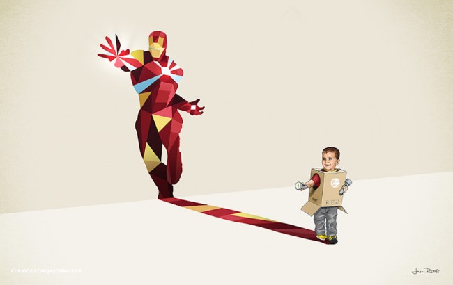 Children Cast Superhero Shadows In These Awesome Posters