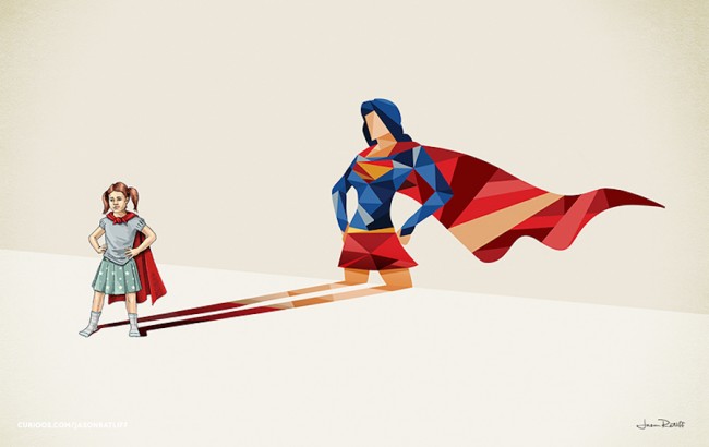 Children Cast Superhero Shadows In These Awesome Posters