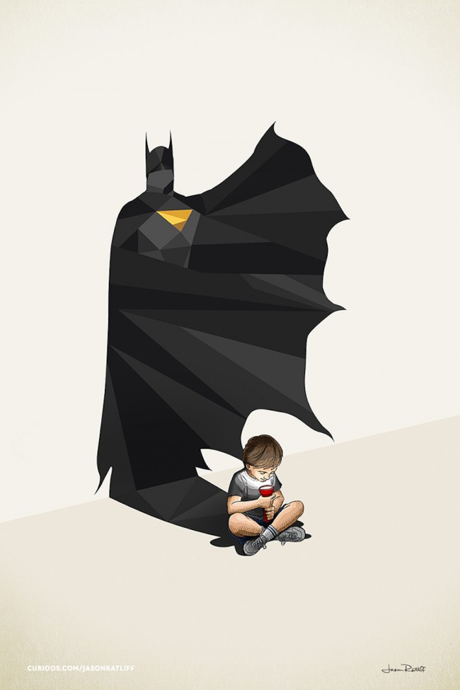Children Cast Superhero Shadows In These Awesome Posters