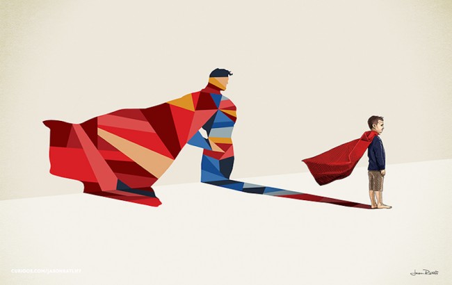 Children Cast Superhero Shadows In These Awesome Posters