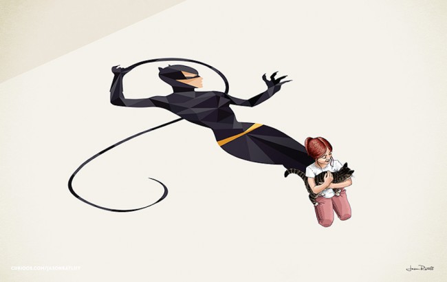 Children Cast Superhero Shadows In These Awesome Posters