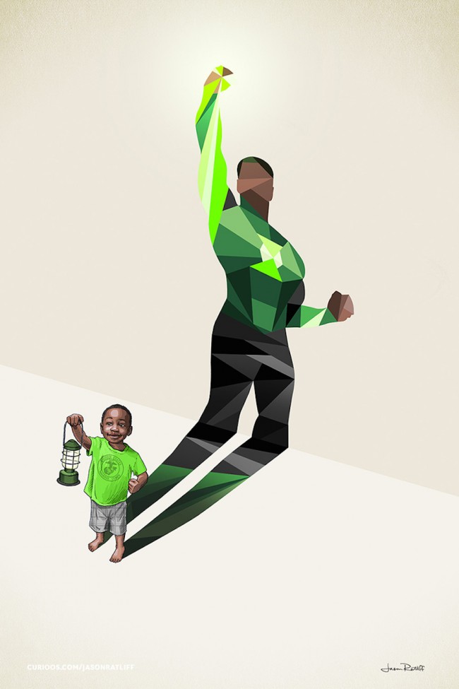 Children Cast Superhero Shadows In These Awesome Posters