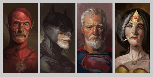 DC Comics Superheroes Get Old