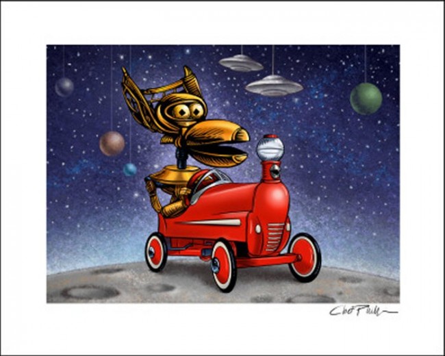 Geek Characters In Pedal Cars