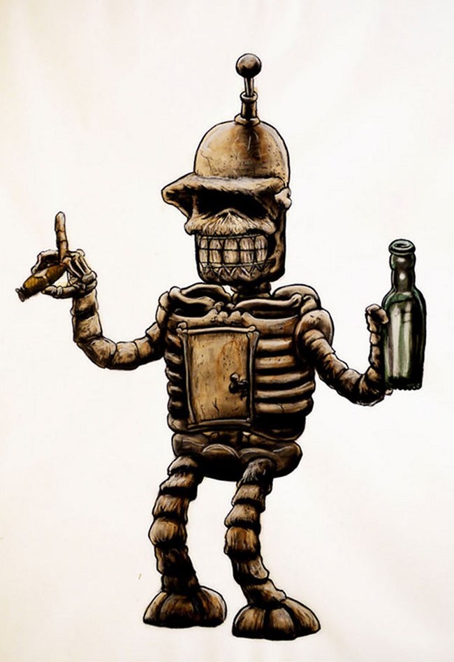 Pop Culture Characters As Fossils