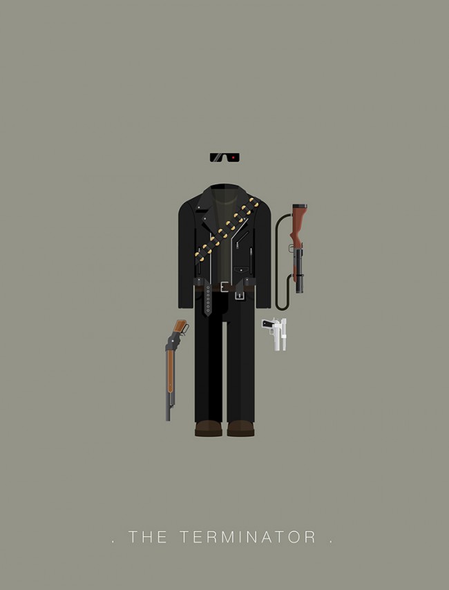 Stylized Illustrations Of Movie Character Outfits