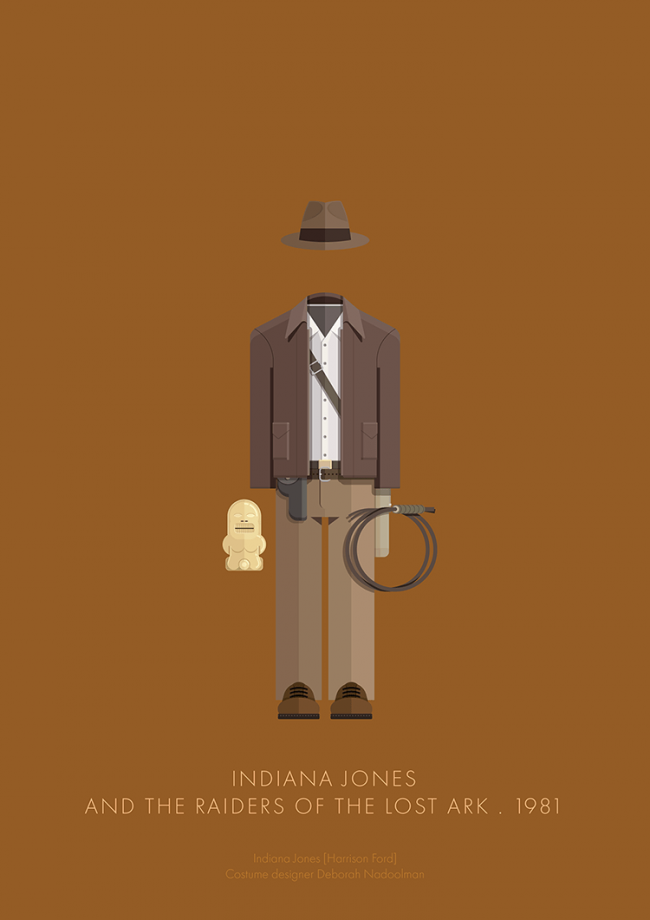Stylized Illustrations Of Movie Character Outfits