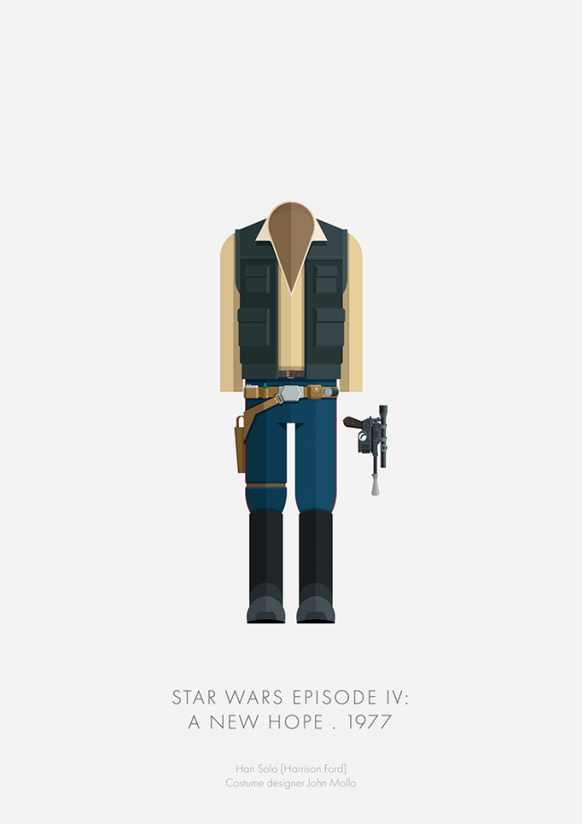 Stylized Illustrations Of Movie Character Outfits