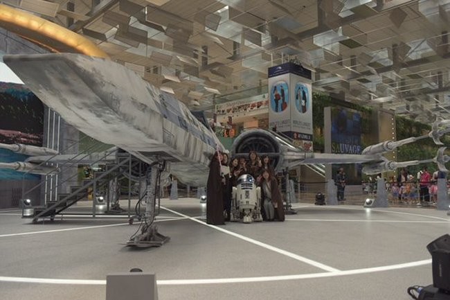 This Full-Sized X-Wing Is Parked At A Singapore Airport