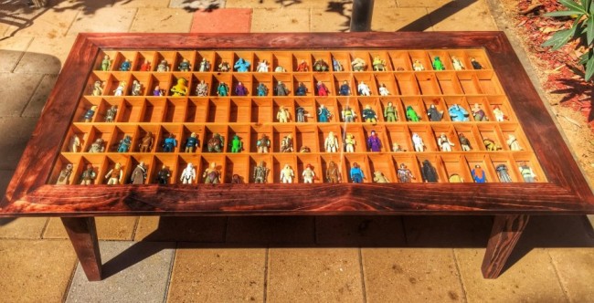 This Shadow Box Coffee Table Will Display Your Star Wars Figures