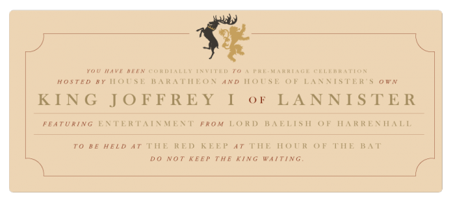 Tickets To The Greatest Fictional Events