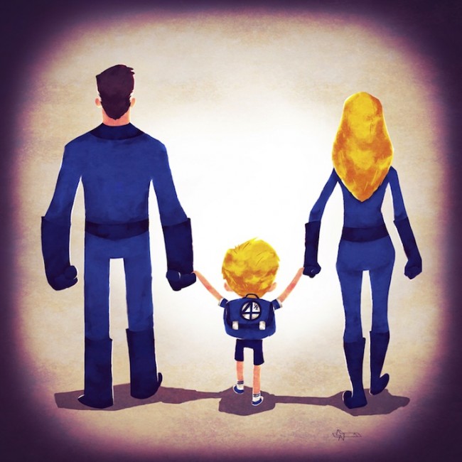 Marvel And DC Superhero Families
