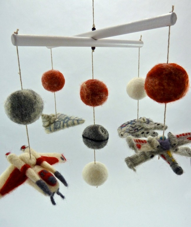 Needle Felted Star Wars Ships