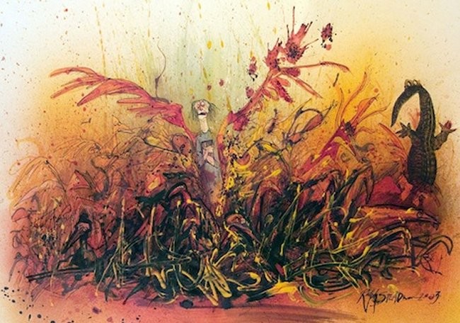 Ralph Steadman's Illustrations For Ray Bradbury's  Fahrenheit 451