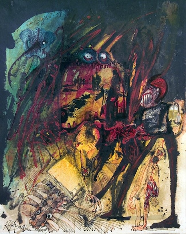 Ralph Steadman's Illustrations For Ray Bradbury's  Fahrenheit 451