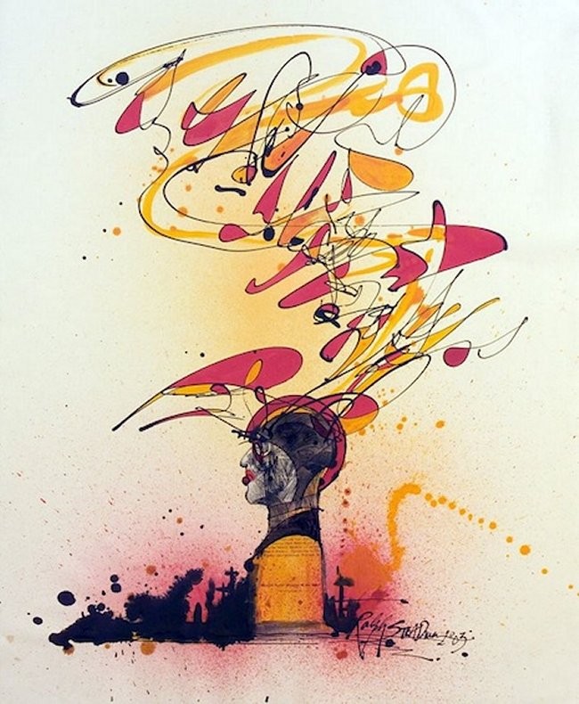 Ralph Steadman's Illustrations For Ray Bradbury's  Fahrenheit 451