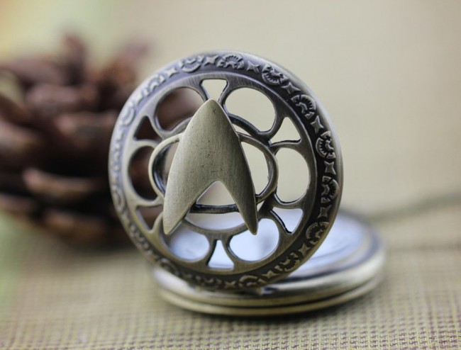 Star Trek Antique Brass Pocket Watch